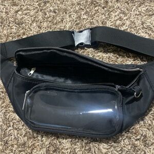 Black Men's Waist Bag